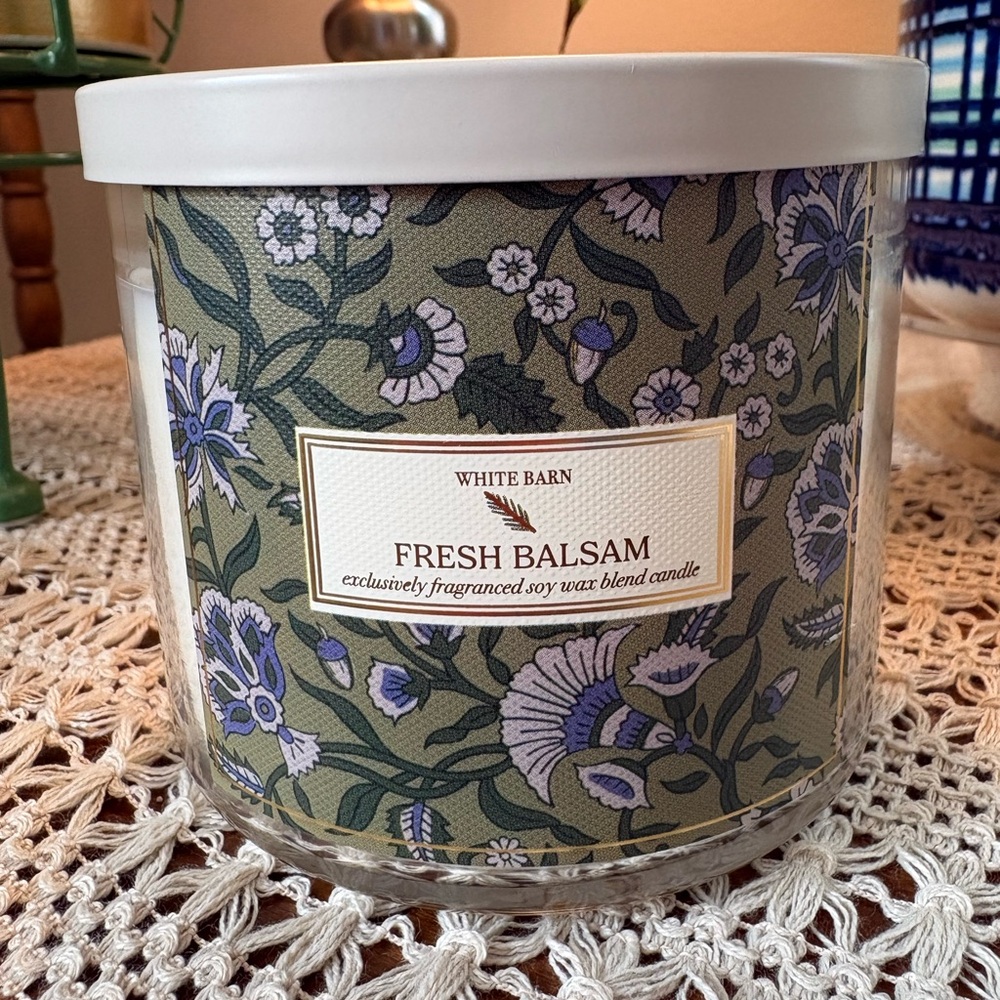 White Barn Fresh Balsam 3-wick Candle